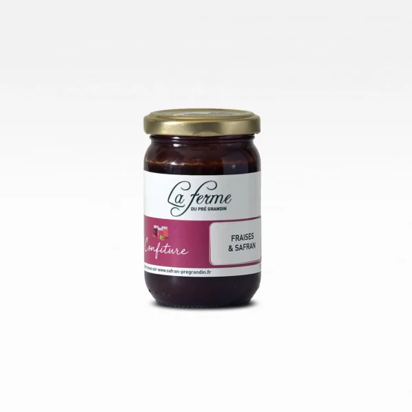 Confiture fraise et safran La ferme du Pré Grandin